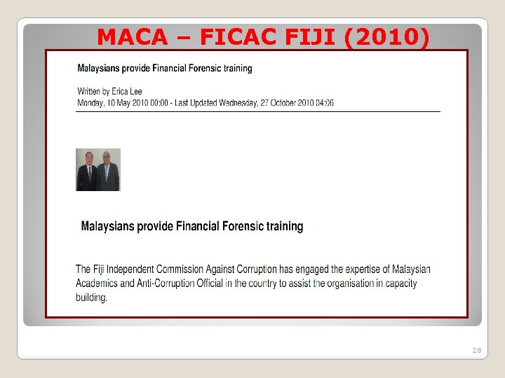 MACA – FICAC FIJI (2010) 28 