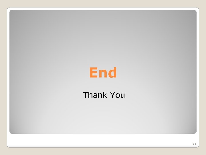 End Thank You 31 