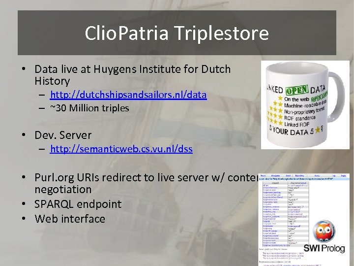 Clio. Patria Triplestore • Data live at Huygens Institute for Dutch History – http: