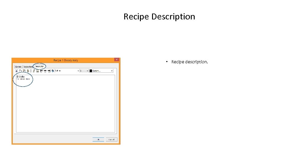 Recipe Description • Recipe description. 
