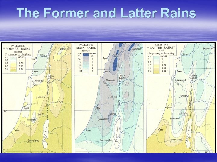 The Former and Latter Rains 