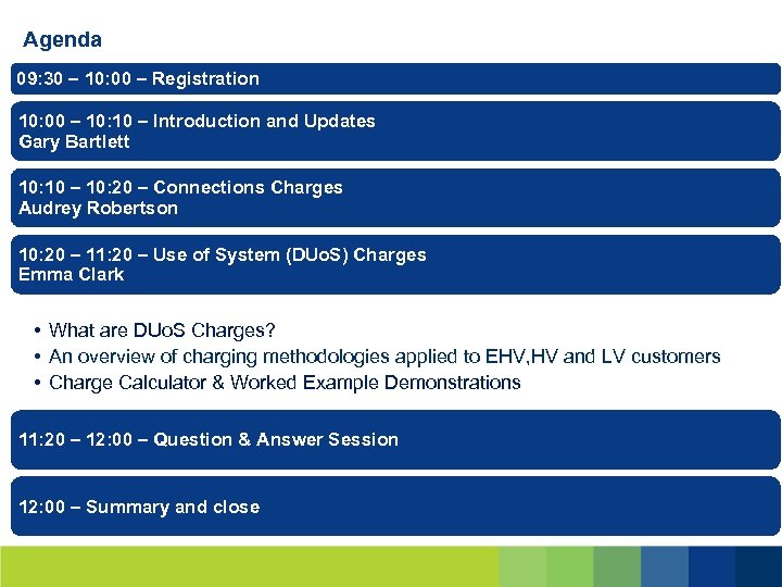 Agenda 09: 30 – 10: 00 – Registration 10: 00 – 10: 10 –