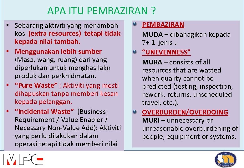 Taklimat Lean Leadership Kepada Pegawai Kanan Universiti Putra