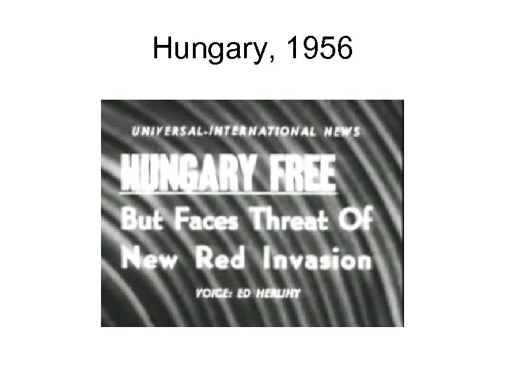 Hungary, 1956 
