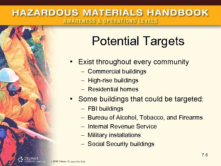 Potential Targets • Exist throughout every community – Commercial buildings – High-rise buildings –