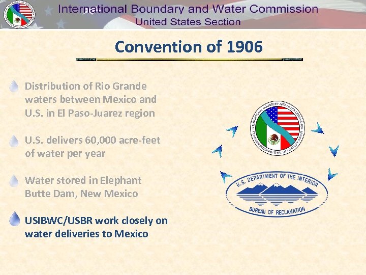 Convention of 1906 Distribution of Rio Grande waters between Mexico and U. S. in
