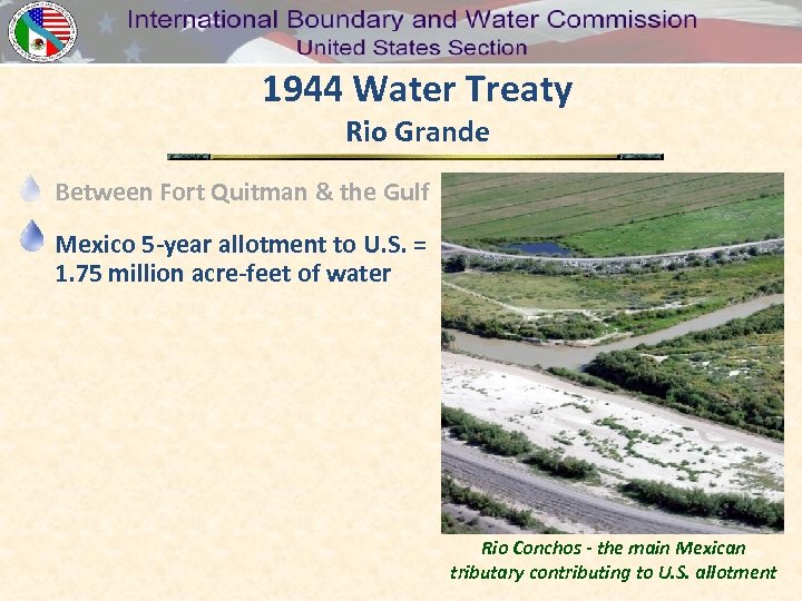 1944 Water Treaty Rio Grande Between Fort Quitman & the Gulf Mexico 5 -year