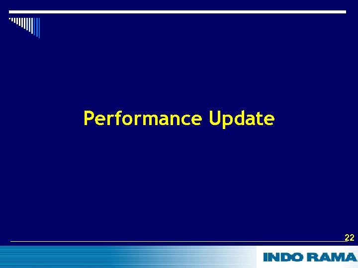 Performance Update 22 22 