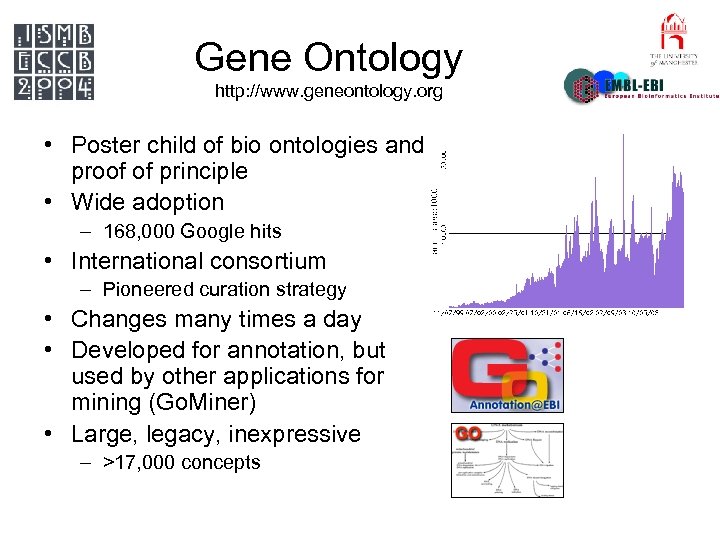 Gene Ontology http: //www. geneontology. org • Poster child of bio ontologies and proof