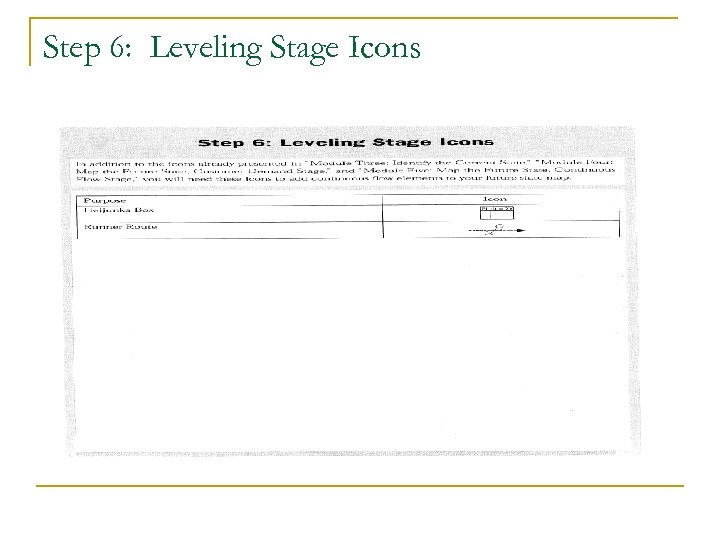 Step 6: Leveling Stage Icons 