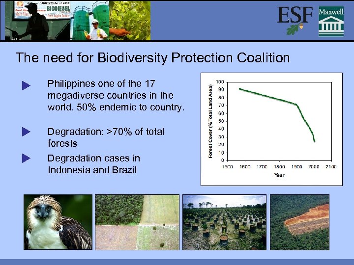 The need for Biodiversity Protection Coalition Philippines one of the 17 megadiverse countries in