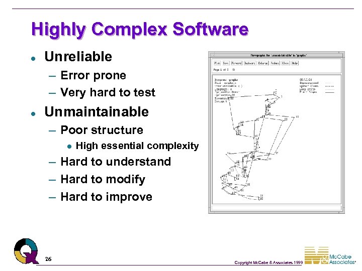 Highly Complex Software l Unreliable – Error prone – Very hard to test l