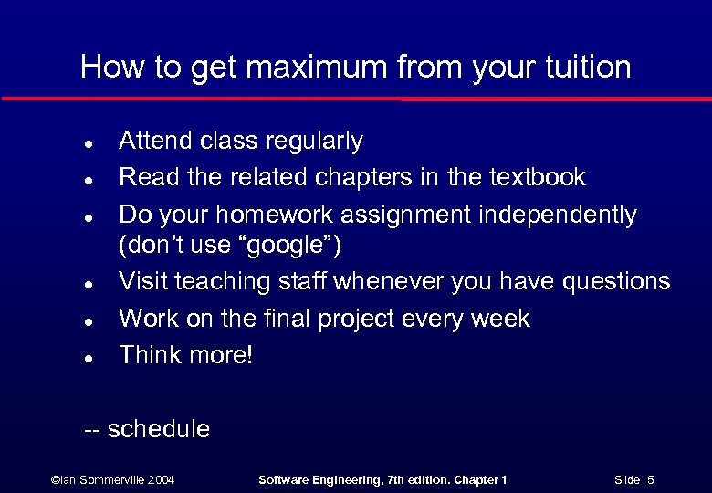 How to get maximum from your tuition l l l Attend class regularly Read