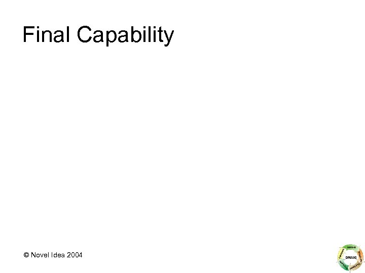 Final Capability © Novel Idea 2004 