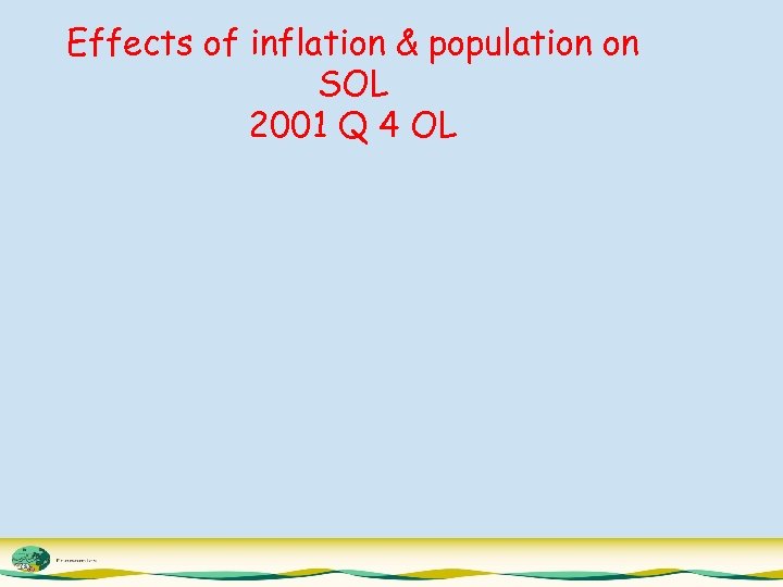 Effects of inflation & population on SOL 2001 Q 4 OL 