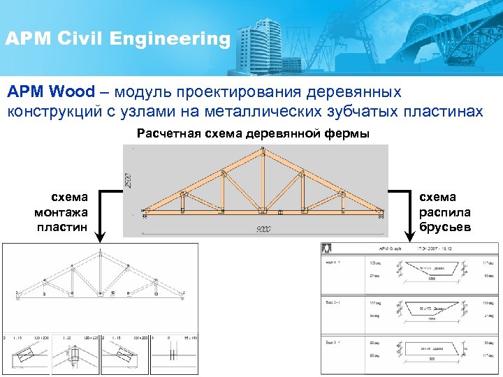 Схема фермы опыта