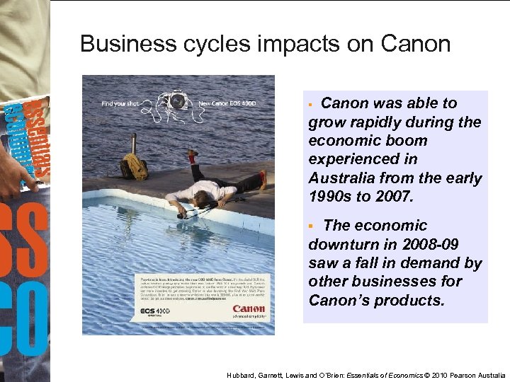 Business cycles impacts on Canon was able to grow rapidly during the economic boom