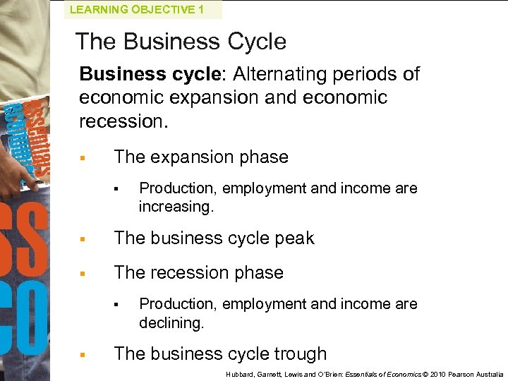 LEARNING OBJECTIVE 1 The Business Cycle Business cycle: Alternating periods of economic expansion and