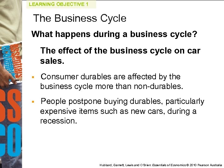 LEARNING OBJECTIVE 1 The Business Cycle What happens during a business cycle? The effect