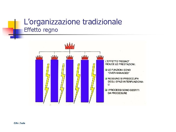L’organizzazione tradizionale Effetto regno Ellis Sada 