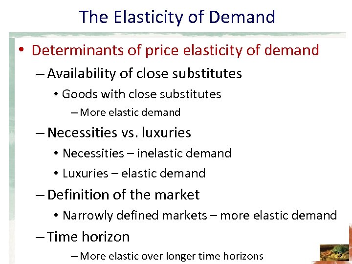 Chapter 5 Elasticity And Its Application The