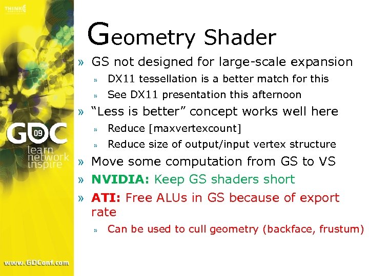 Geometry Shader » GS not designed for large-scale expansion » DX 11 tessellation is