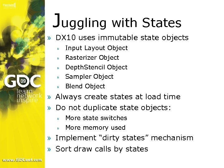 Juggling with States » DX 10 uses immutable state objects » Input Layout Object