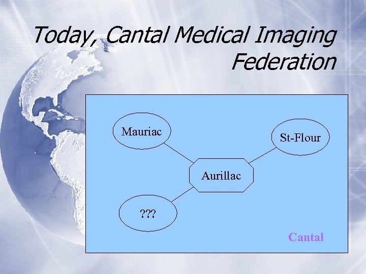 Today, Cantal Medical Imaging Federation Mauriac St-Flour Aurillac ? ? ? Cantal 