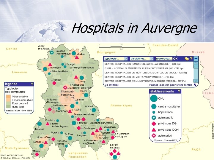 Hospitals in Auvergne 