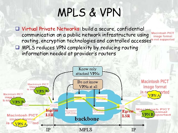 MPLS & VPN Virtual Private Networks: build a secure, confidential communication on a public