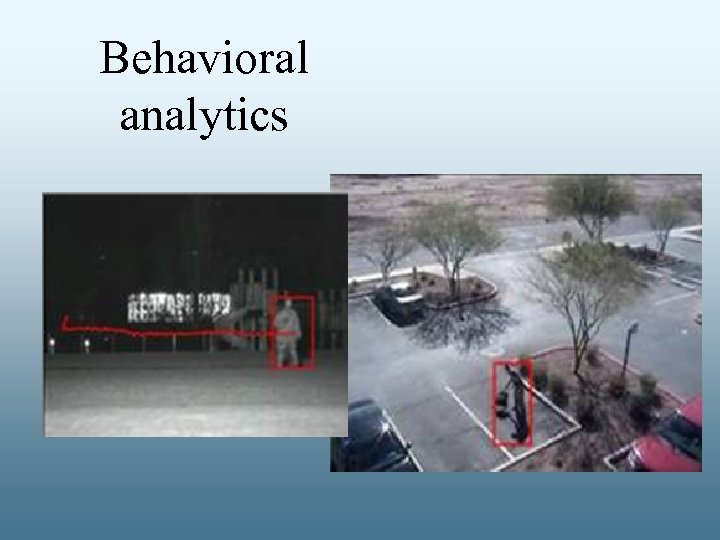 Behavioral analytics 
