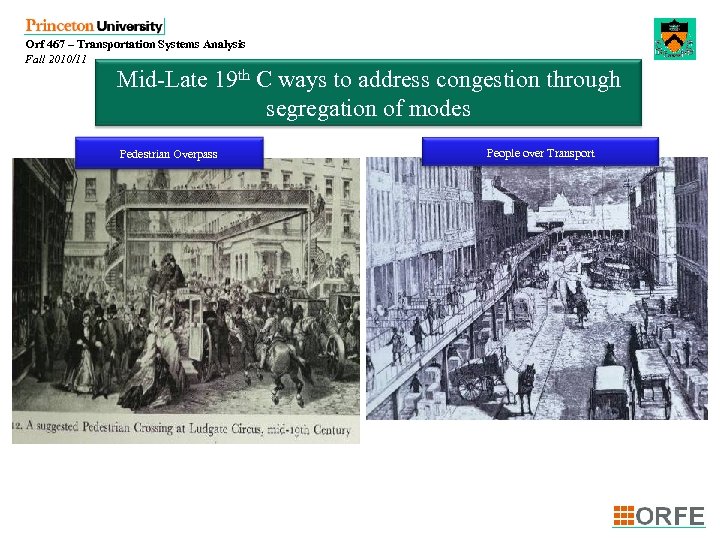 Orf 467 – Transportation Systems Analysis Fall 2010/11 Mid-Late 19 th C ways to