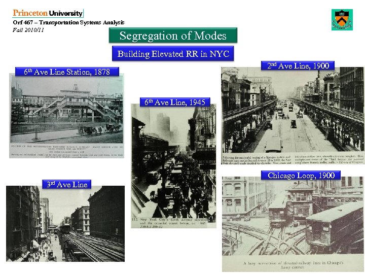 Orf 467 – Transportation Systems Analysis Fall 2010/11 Segregation of Modes Building Elevated RR