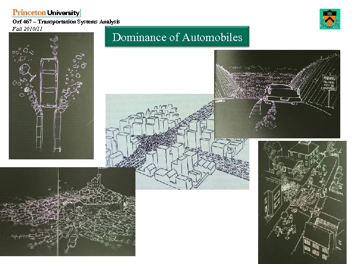 Orf 467 – Transportation Systems Analysis Fall 2010/11 Dominance of Automobiles 