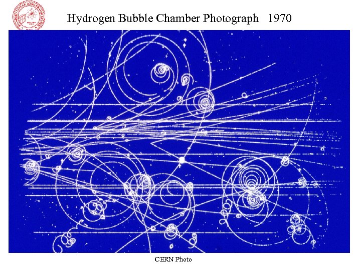 Hydrogen Bubble Chamber Photograph 1970 CERN Photo 