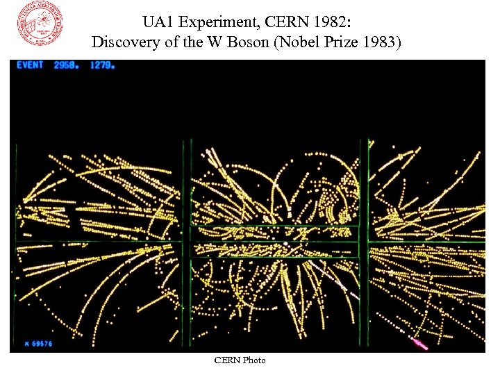 UA 1 Experiment, CERN 1982: Discovery of the W Boson (Nobel Prize 1983) CERN