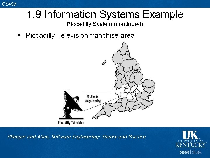 CS 499 1. 9 Information Systems Example Piccadilly System (continued) • Piccadilly Television franchise