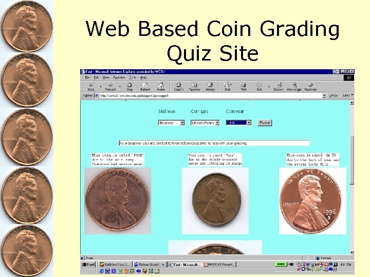 Web Based Coin Grading Quiz Site 