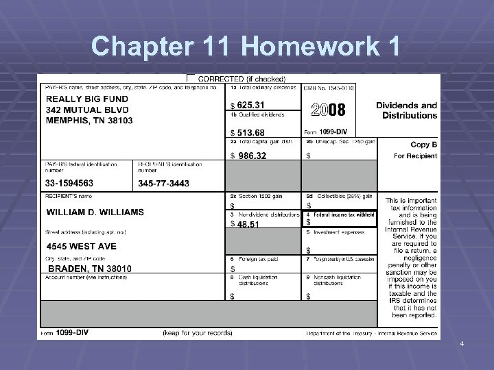 Chapter 11 Homework 1 4 