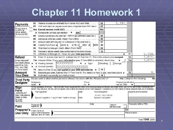 Chapter 11 Homework 1 8 
