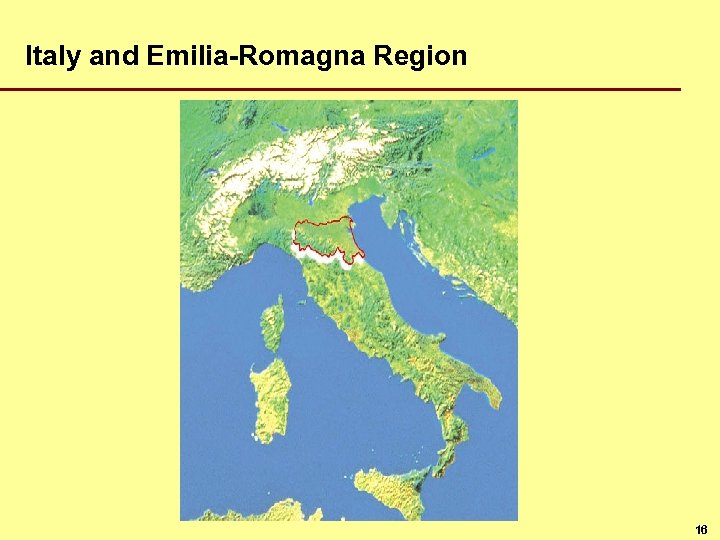 Italy and Emilia-Romagna Region 16 