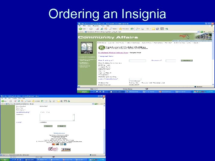 Ordering an Insignia » 