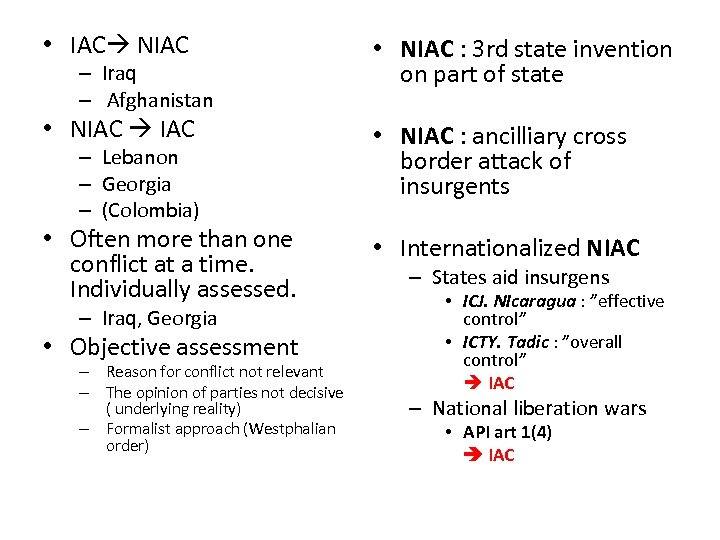  • IAC NIAC • NIAC : 3 rd state invention on part of