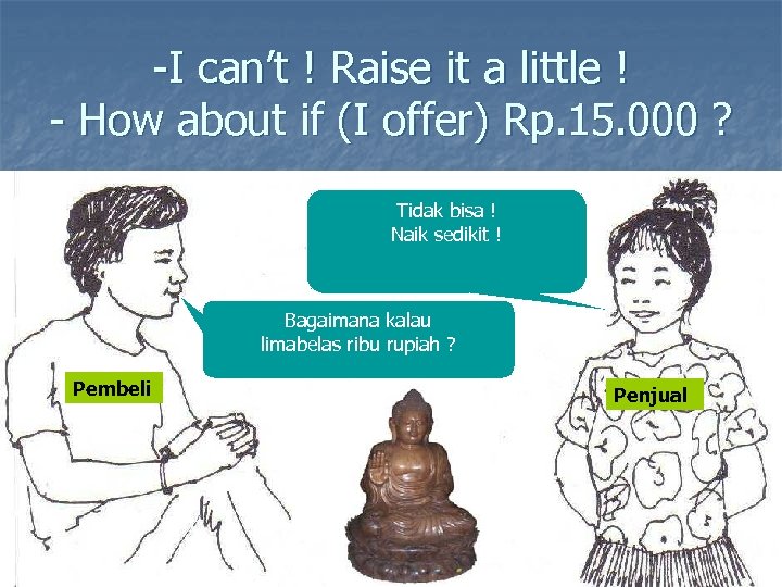 -I can’t ! Raise it a little ! - How about if (I offer)