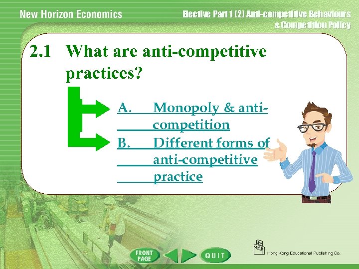 Elective Part 1 2 Anti-competitive Behaviours Competition