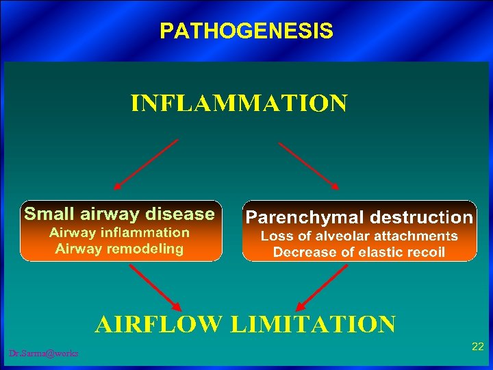 PATHOGENESIS 1. Definition -key points 2. Burden of COPD 3. Classification 4. Risk factors
