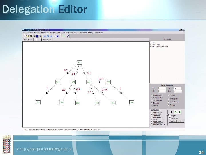 Delegation Editor http: //openpmi. sourceforge. net 24 