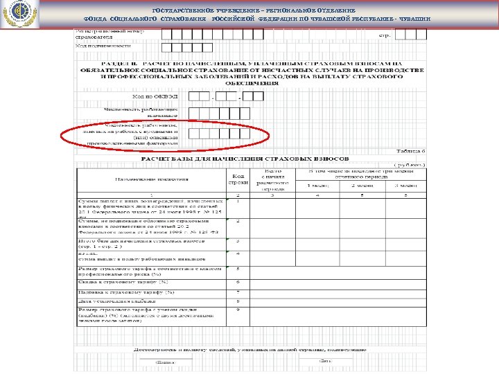 ГОСУДАРСТВЕННОЕ УЧРЕЖДЕНИЕ – РЕГИОНАЛЬНОЕ ОТДЕЛЕНИЕ ФОНДА СОЦИАЛЬНОГО СТРАХОВАНИЯ РОССИЙСКОЙ ФЕДЕРАЦИИ ПО ЧУВАШСКОЙ РЕСПУБЛИКЕ -