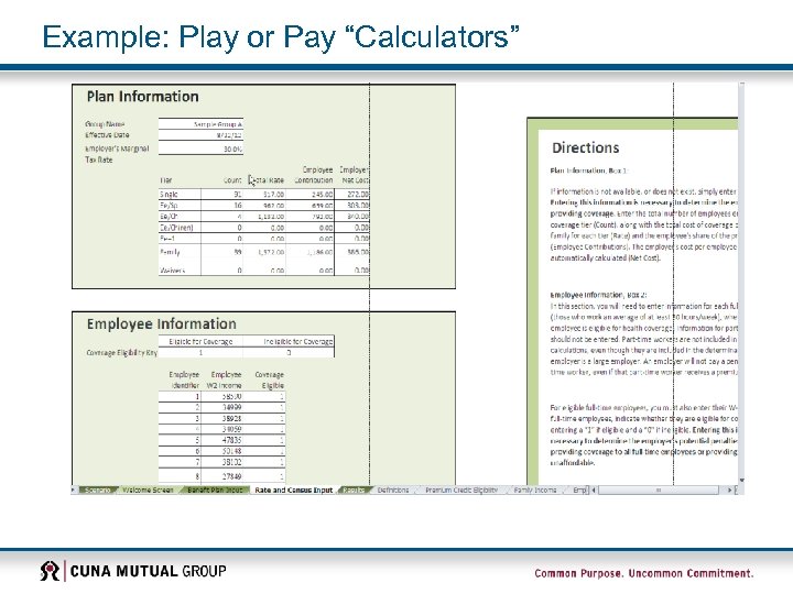 Example: Play or Pay “Calculators” 