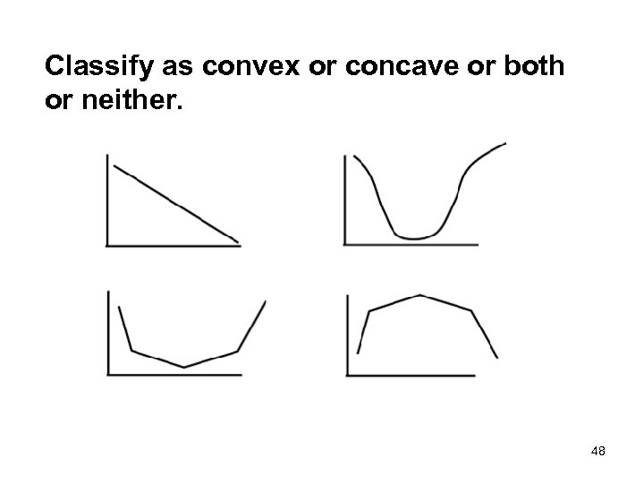 Classify as convex or concave or both or neither. 48 